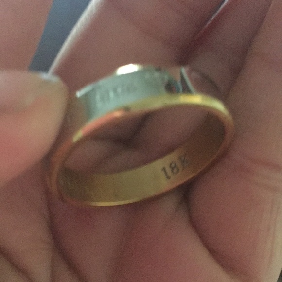 18K Gold plated forever love wedding rings - Picture 8 of 8